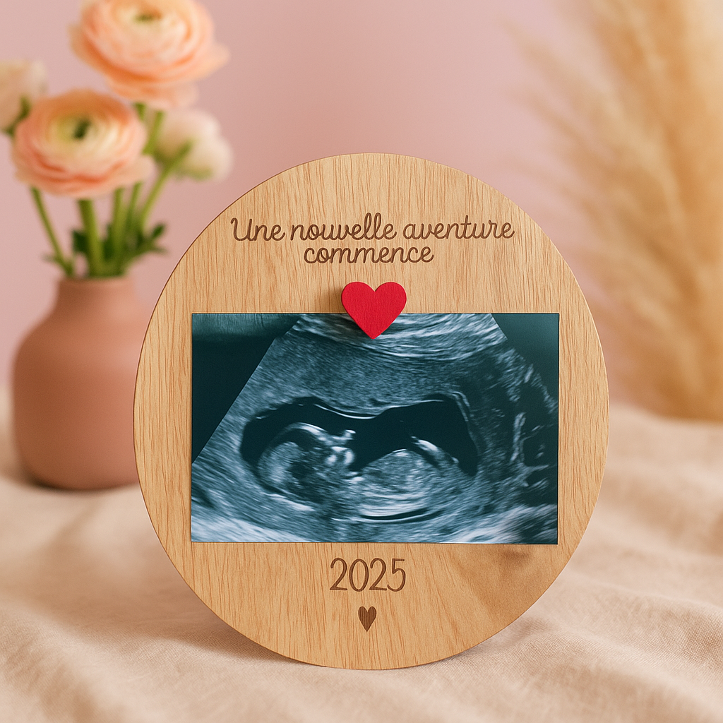 Carte annonce grossesse échographie
