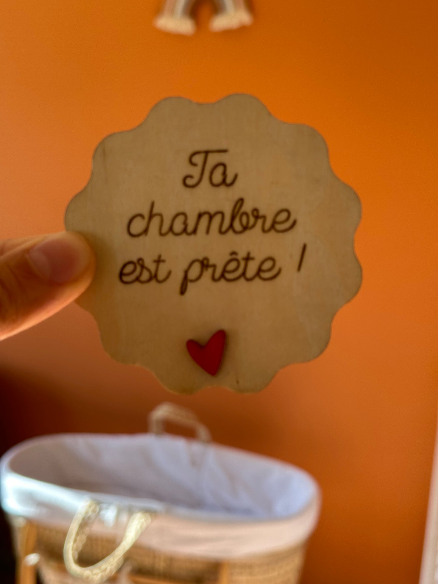 🌸 Lot de 9 Cartes Étapes Grossesse en Bois – cadeau 💕