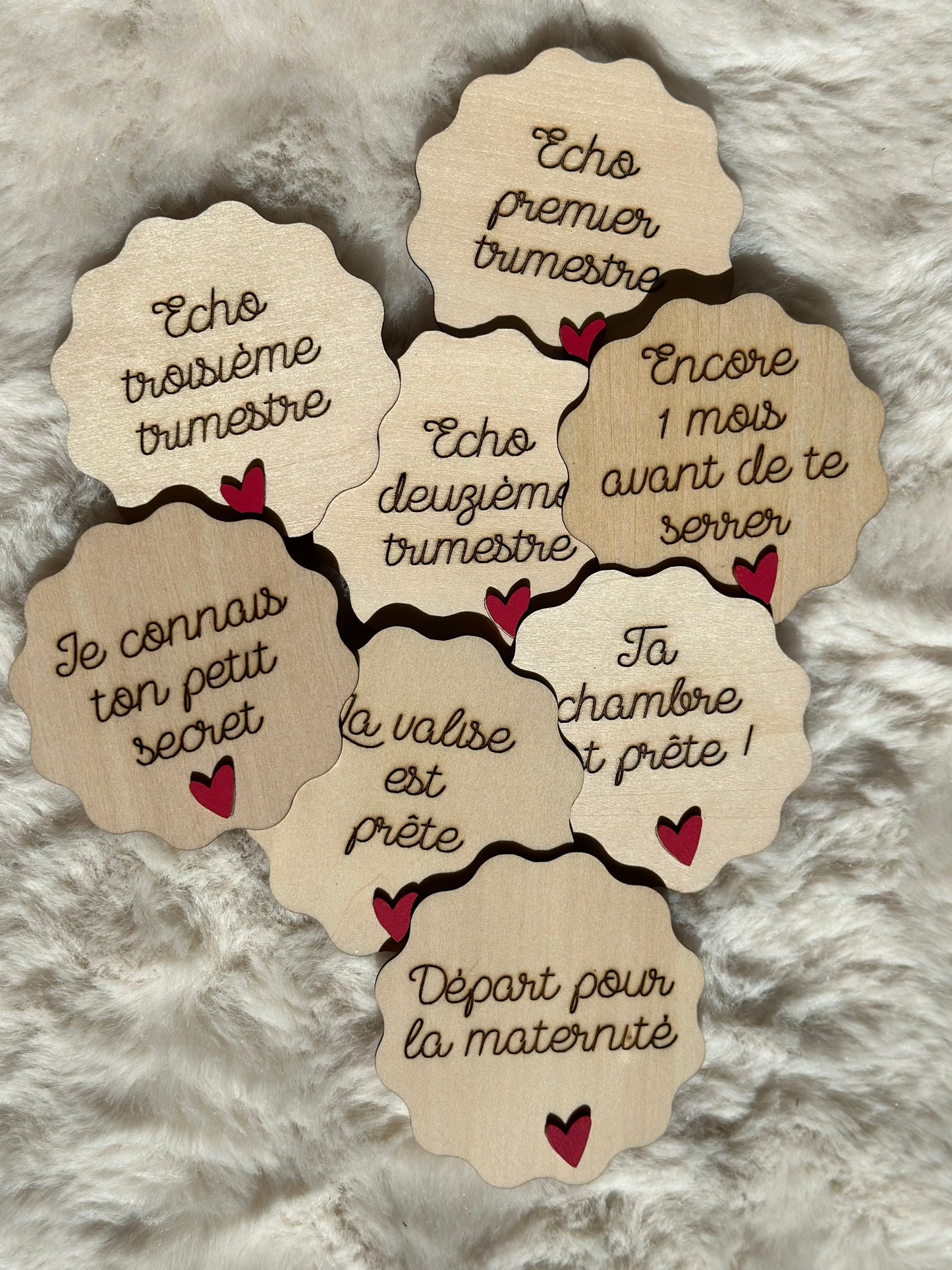 lot cartes étapes de grossesse