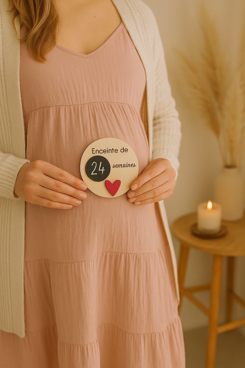 Carte Étape Grossesse – Suivi Hebdomadaire Personnalisable
