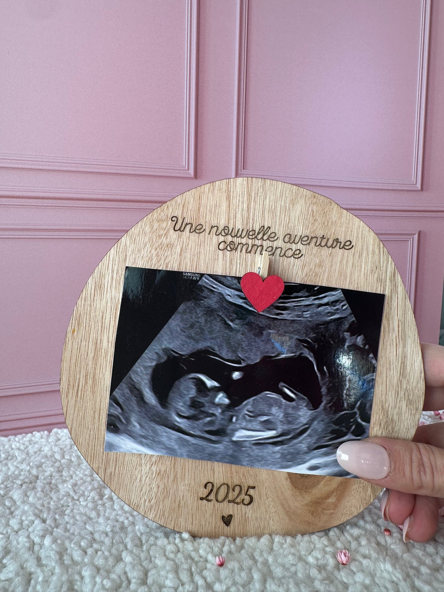 Carte annonce grossesse échographie