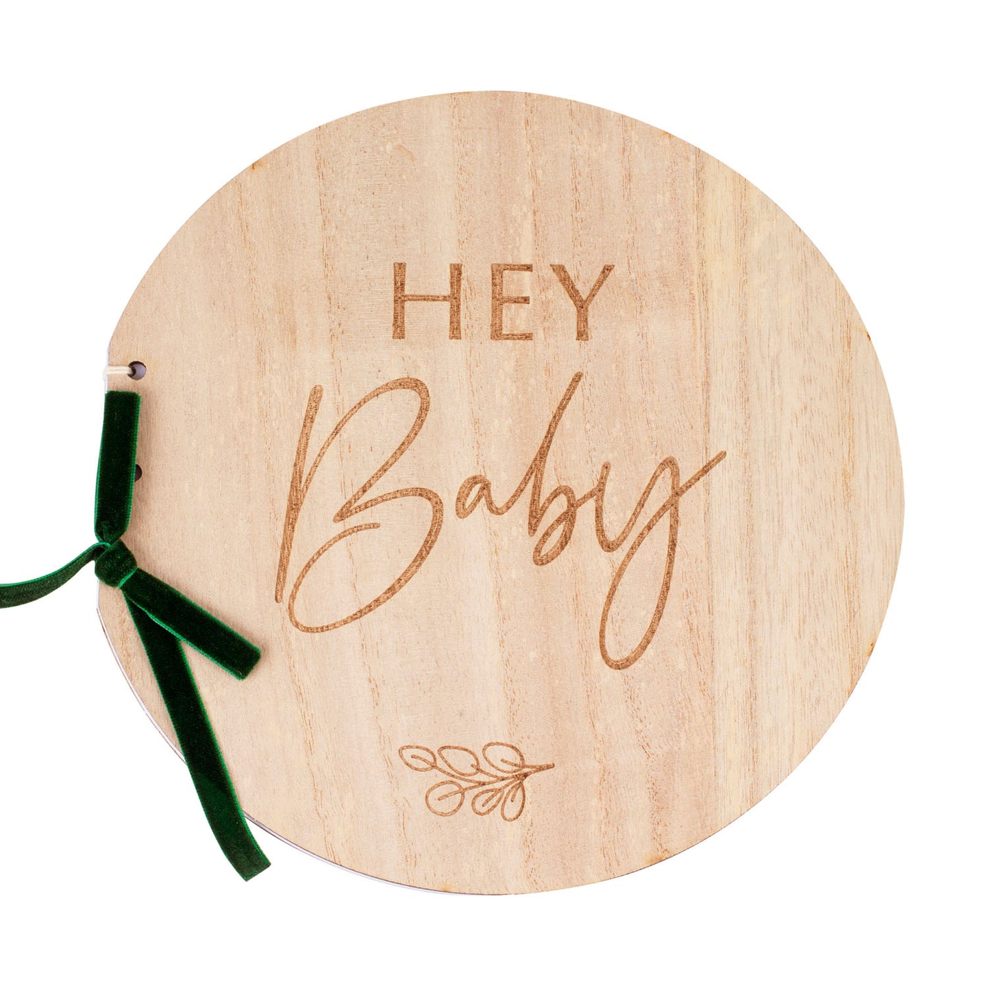 livre d'or Hey baby, en bois