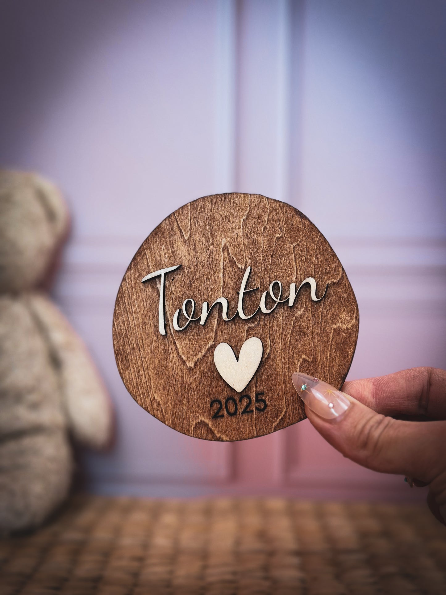 Carte annonce grossesse pour la famille