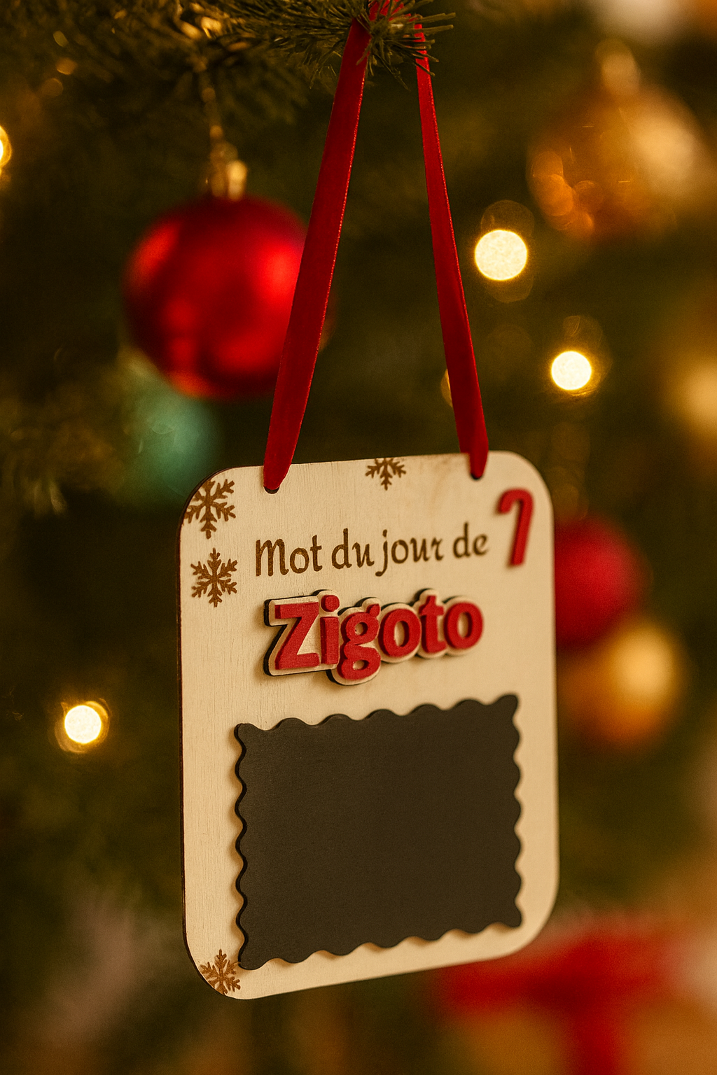 Panneau de message du lutin farceur personnalisé avec ardoise