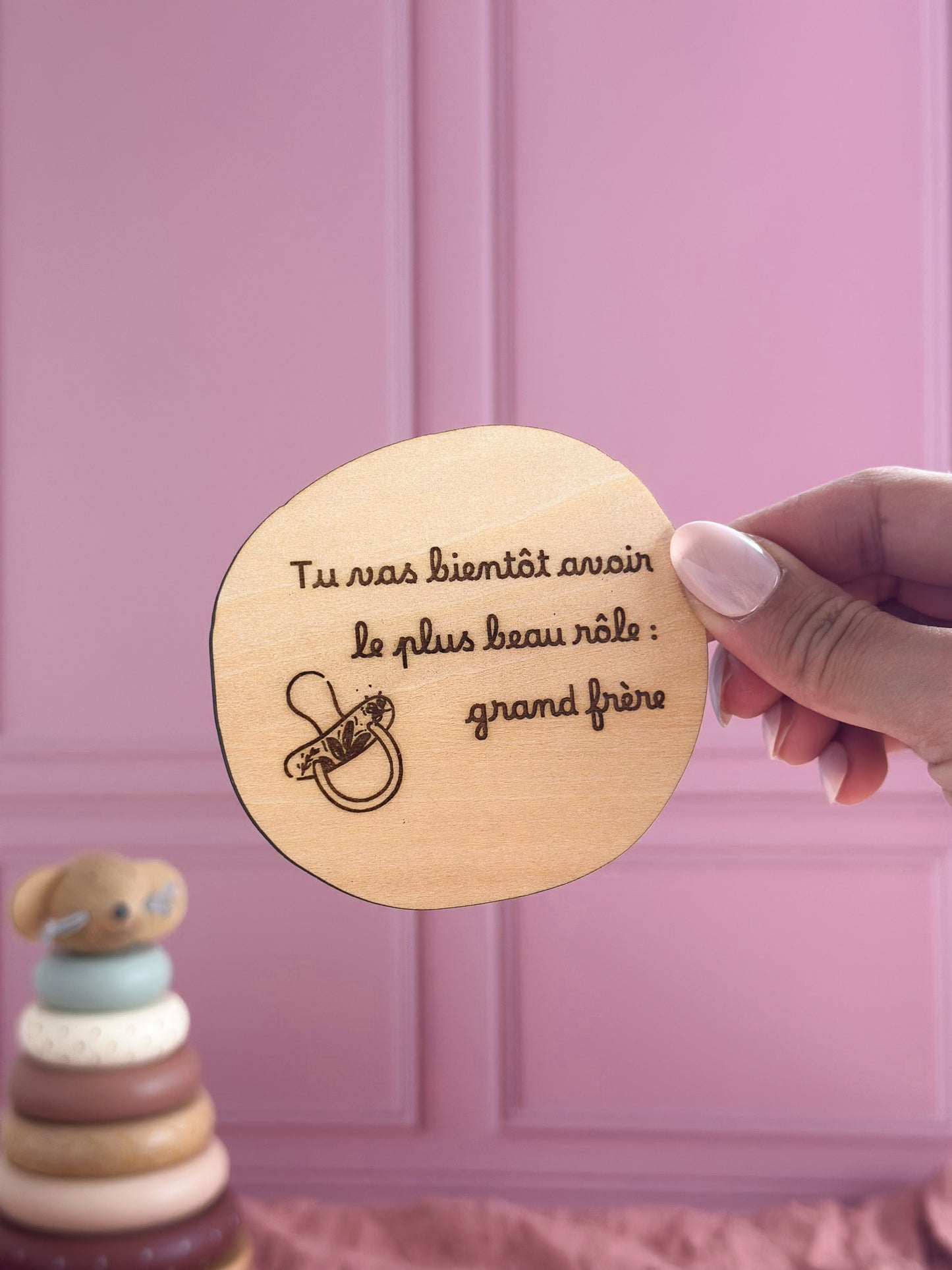 tu vas bientôt avoir le plus beau rôle : grand-frère