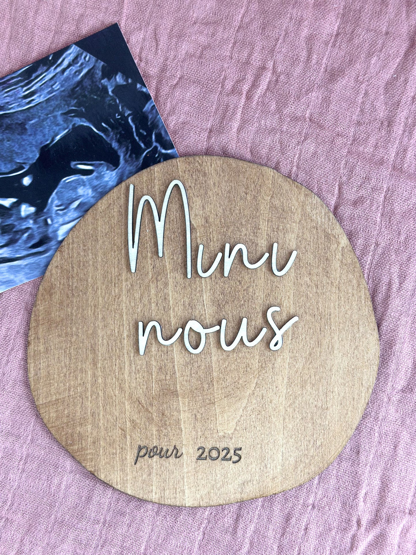 Carte Annonce Grossesse "Mini-Nous" à Personnaliser – Annoncez votre grossesse de manière originale !