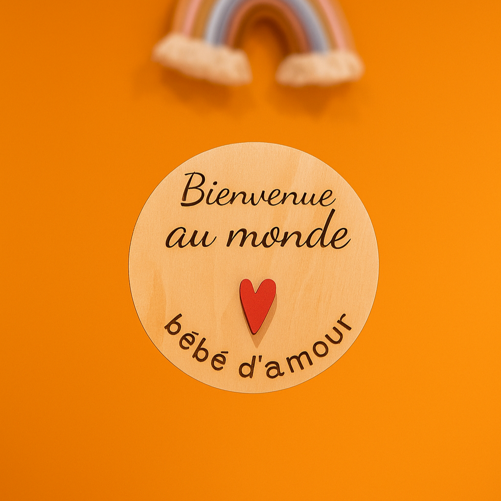 bienvenue au monde bébé d'amour