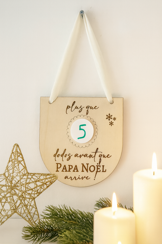Calendrier de l'avent : décompte des dodos avant que Papa Noël arrive ! 🎅