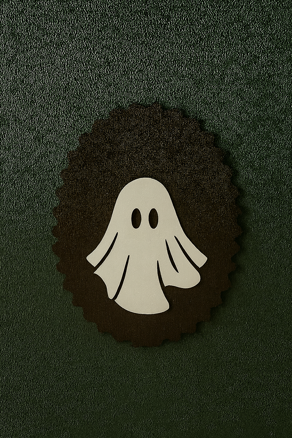Décoration murale Halloween artisanale « Boo » 👻