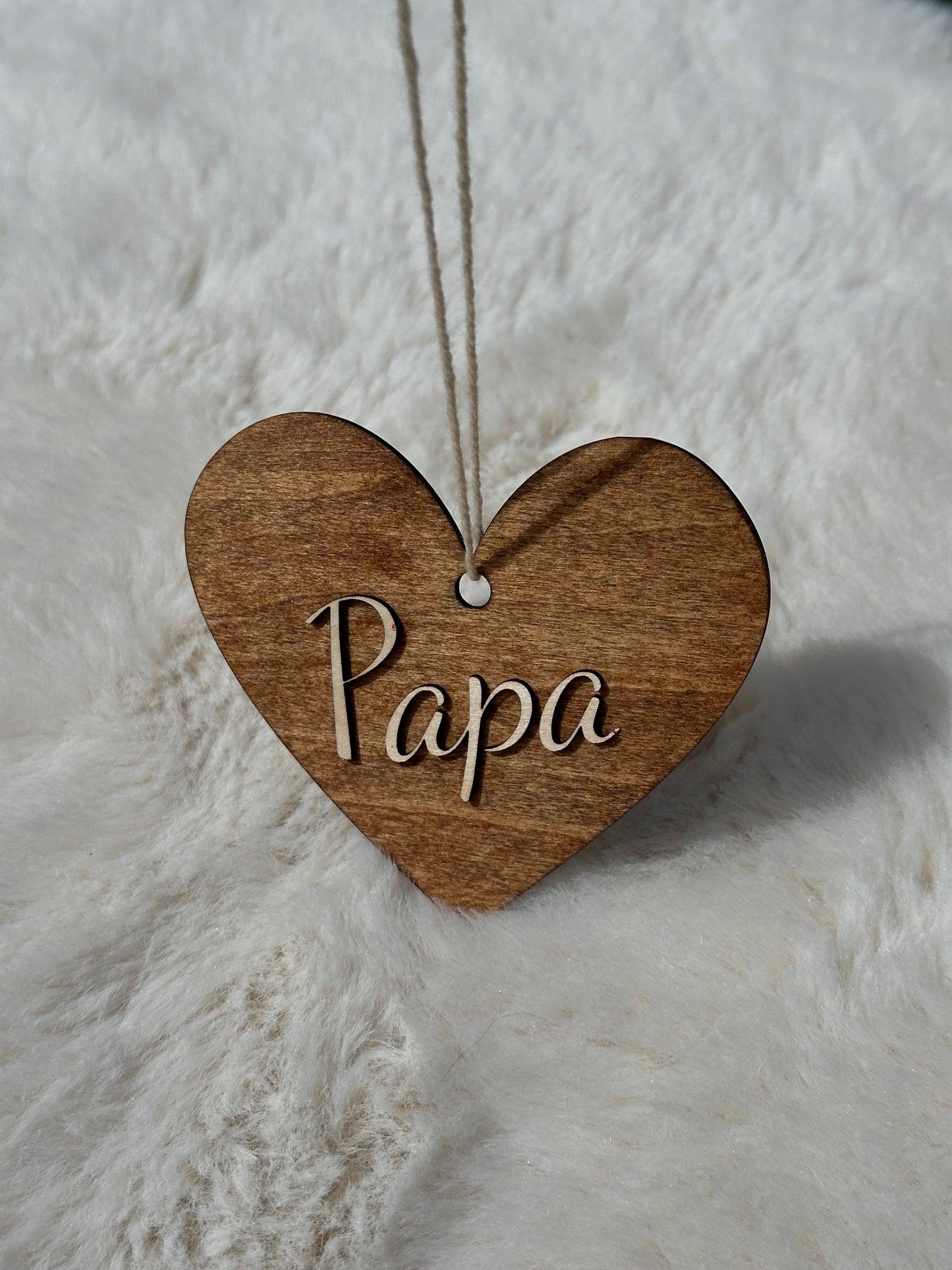 carte annonce grossesse en bois papa