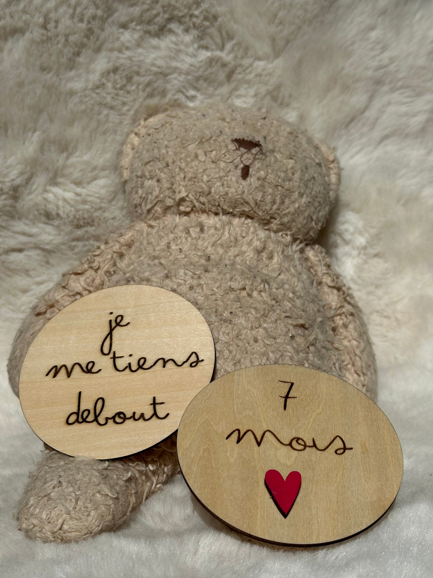 Lot de 34 Cartes Étapes Bébé en Bois – Pour Immortaliser Ses Premières Fois ✨