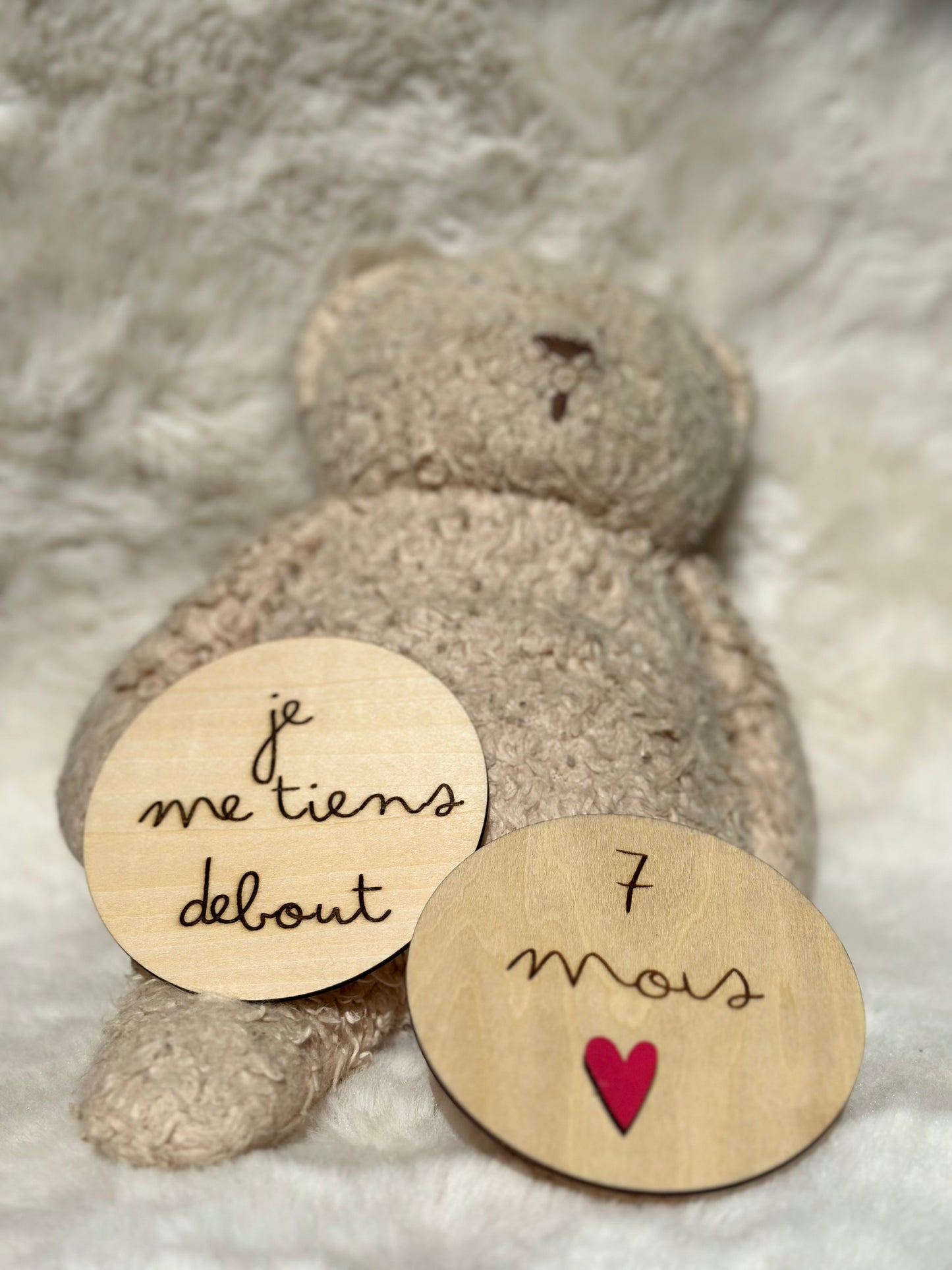 Lot de 34 Cartes Étapes Bébé en Bois – Pour Immortaliser Ses Premières Fois ✨