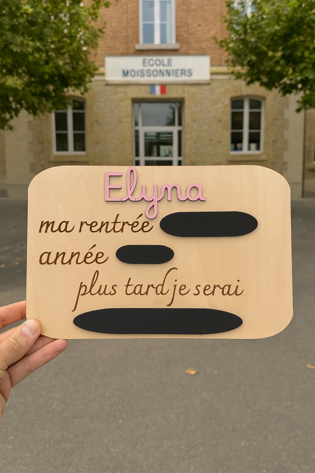 Pancarte personnalisée pour photo de rentrée scolaire : métier de rêve