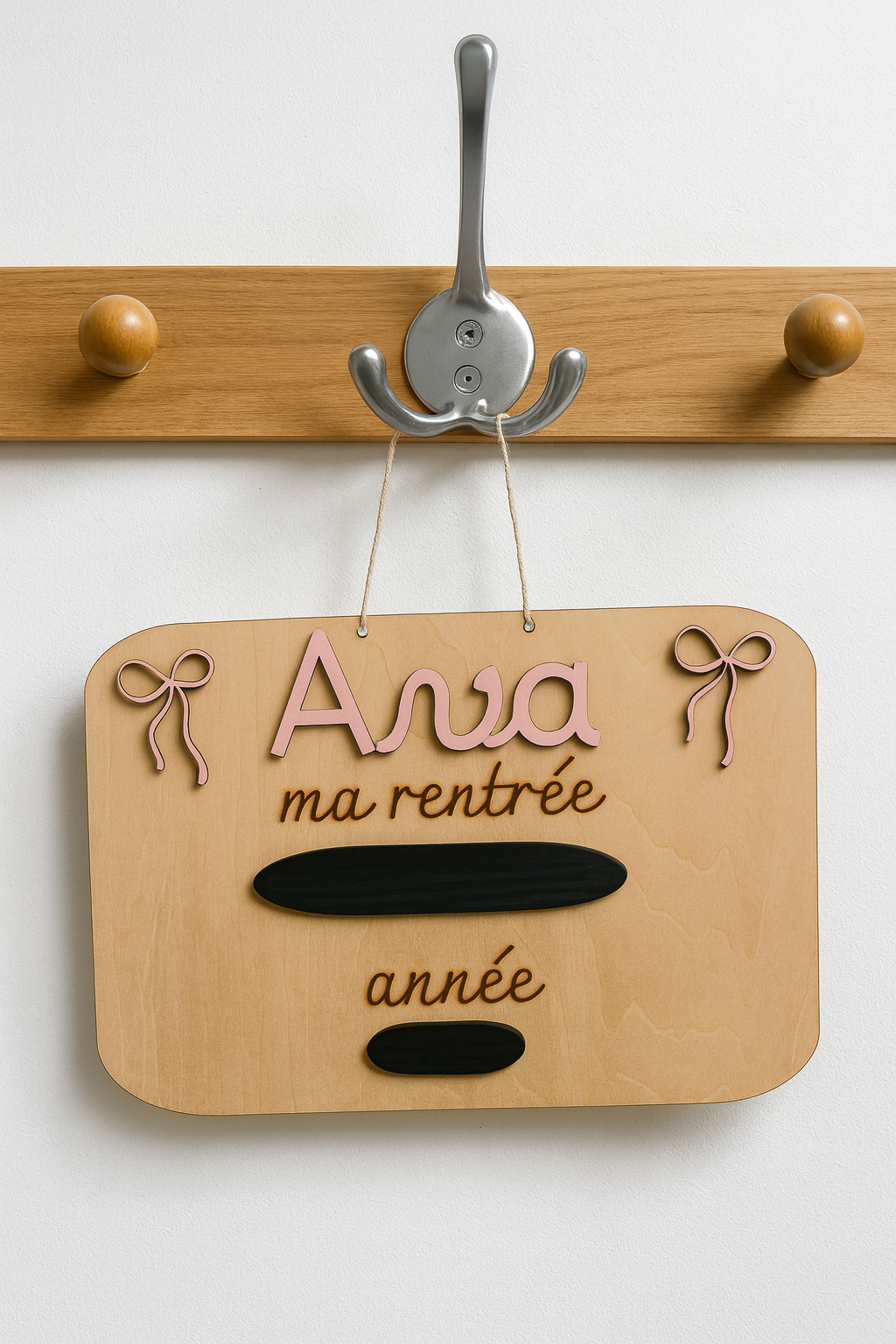 Pancarte personnalisée pour photo de rentrée scolaire