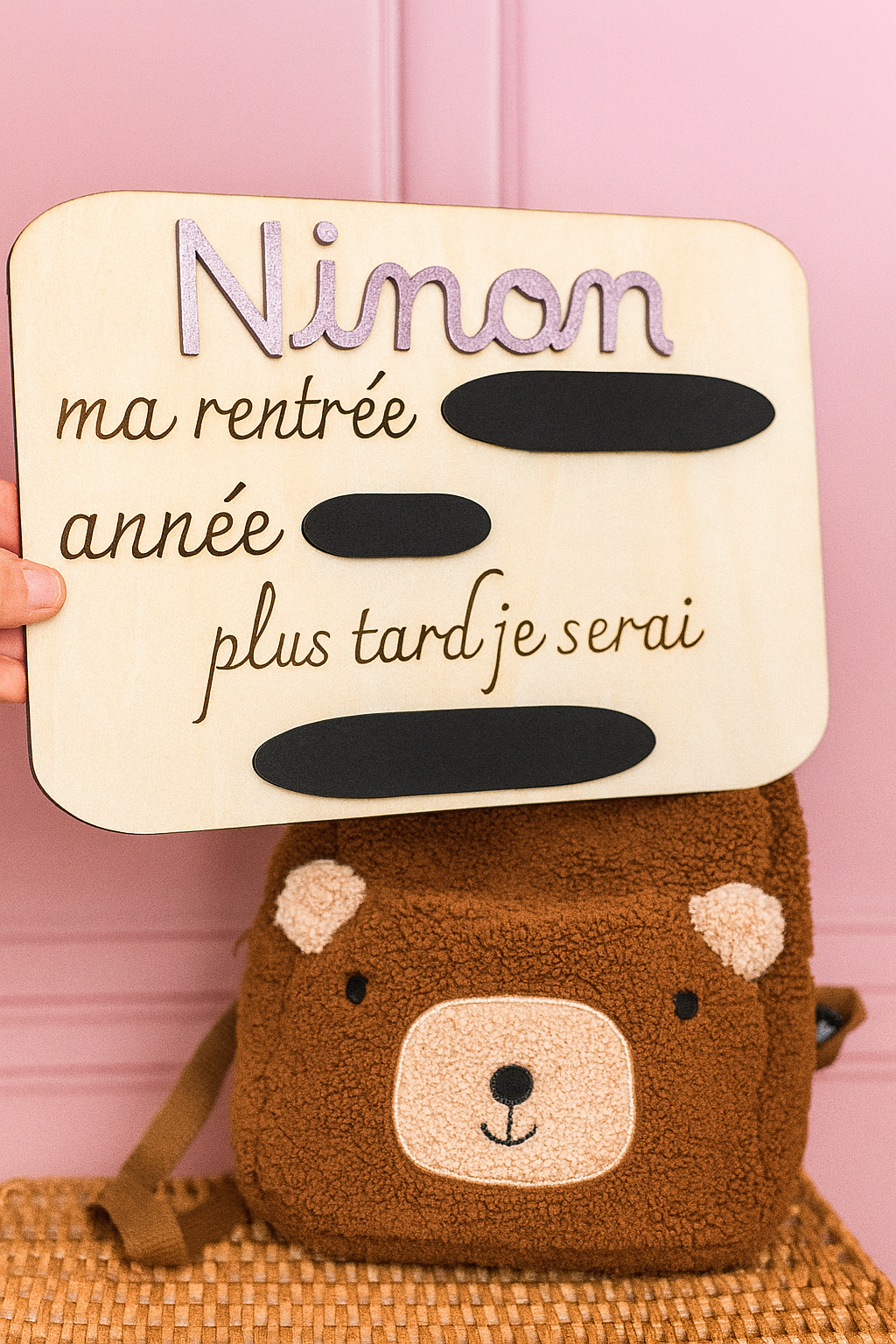 Pancarte personnalisée pour photo de rentrée scolaire : métier de rêve