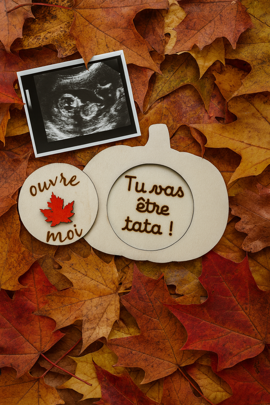 Enceinte de 3 mois cet automne : comment (et quand) annoncer ta grossesse avec originalité