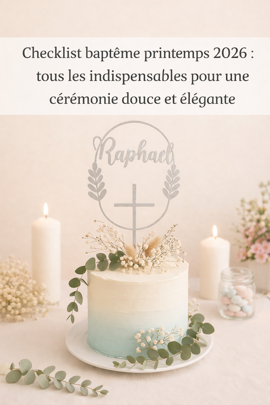 Checklist baptême printemps 2026 : tous les indispensables pour une cérémonie douce et élégante