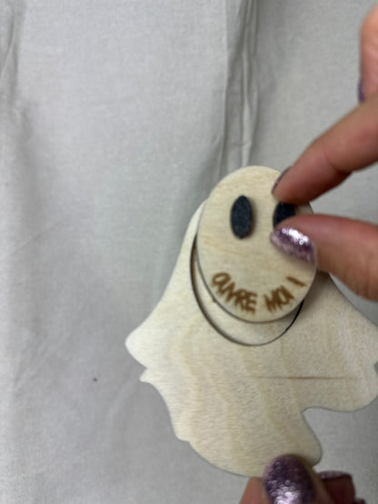 Halloween pregnancy announcement - little ghost