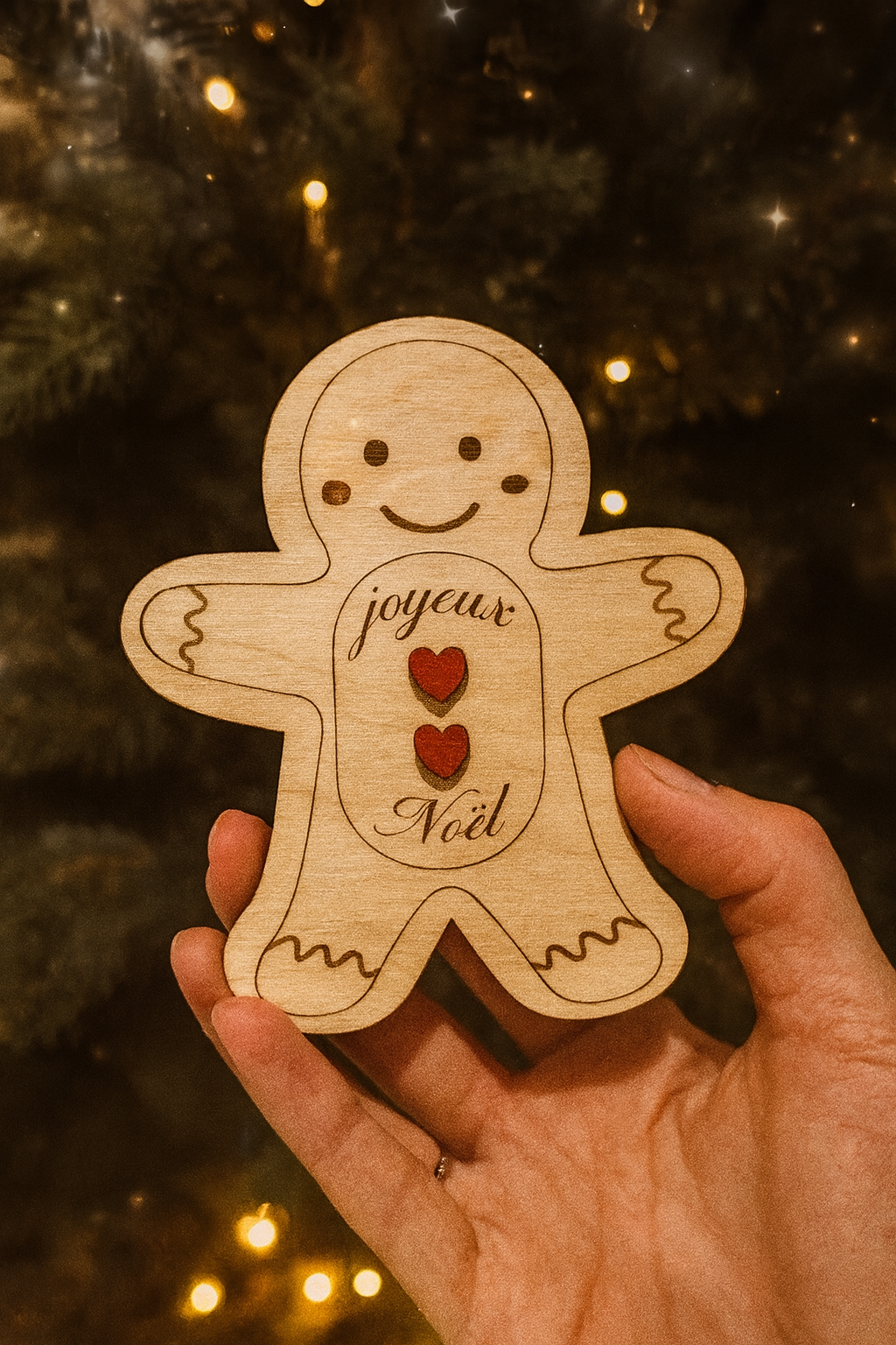 Christmas pregnancy announcement - gingerbread man