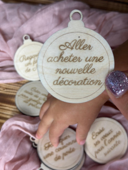 Calendrier de l'Avent en bois : 24 activités en famille