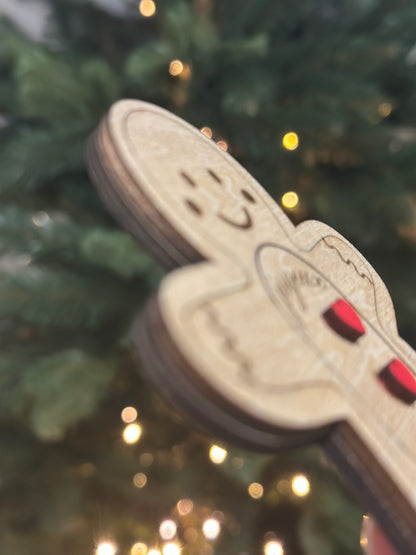 Christmas pregnancy announcement - gingerbread man