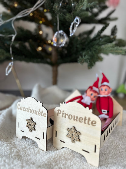 Lit du lutin personnalisé – Bois naturel à monter soi-même