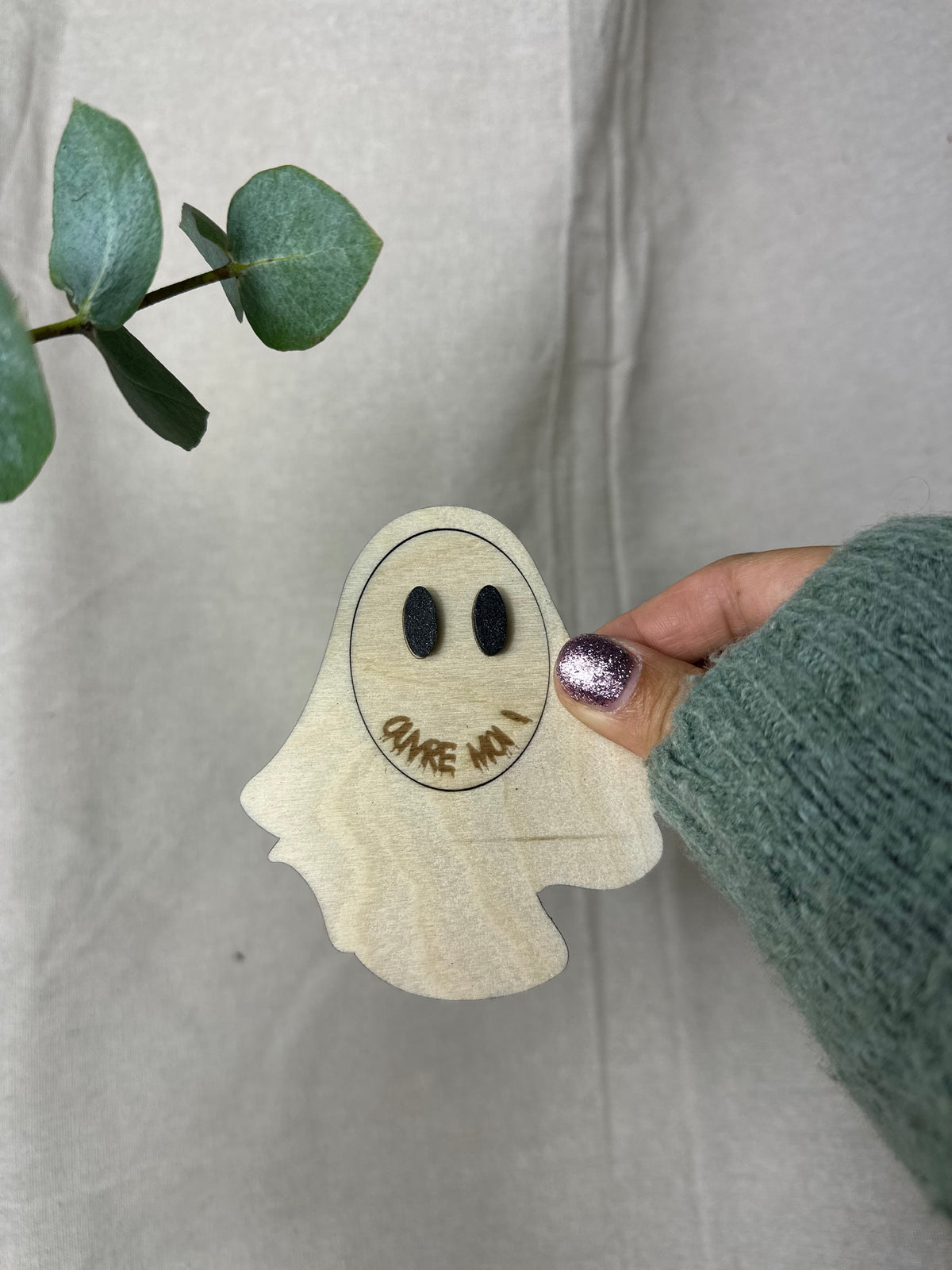 Halloween pregnancy announcement - little ghost