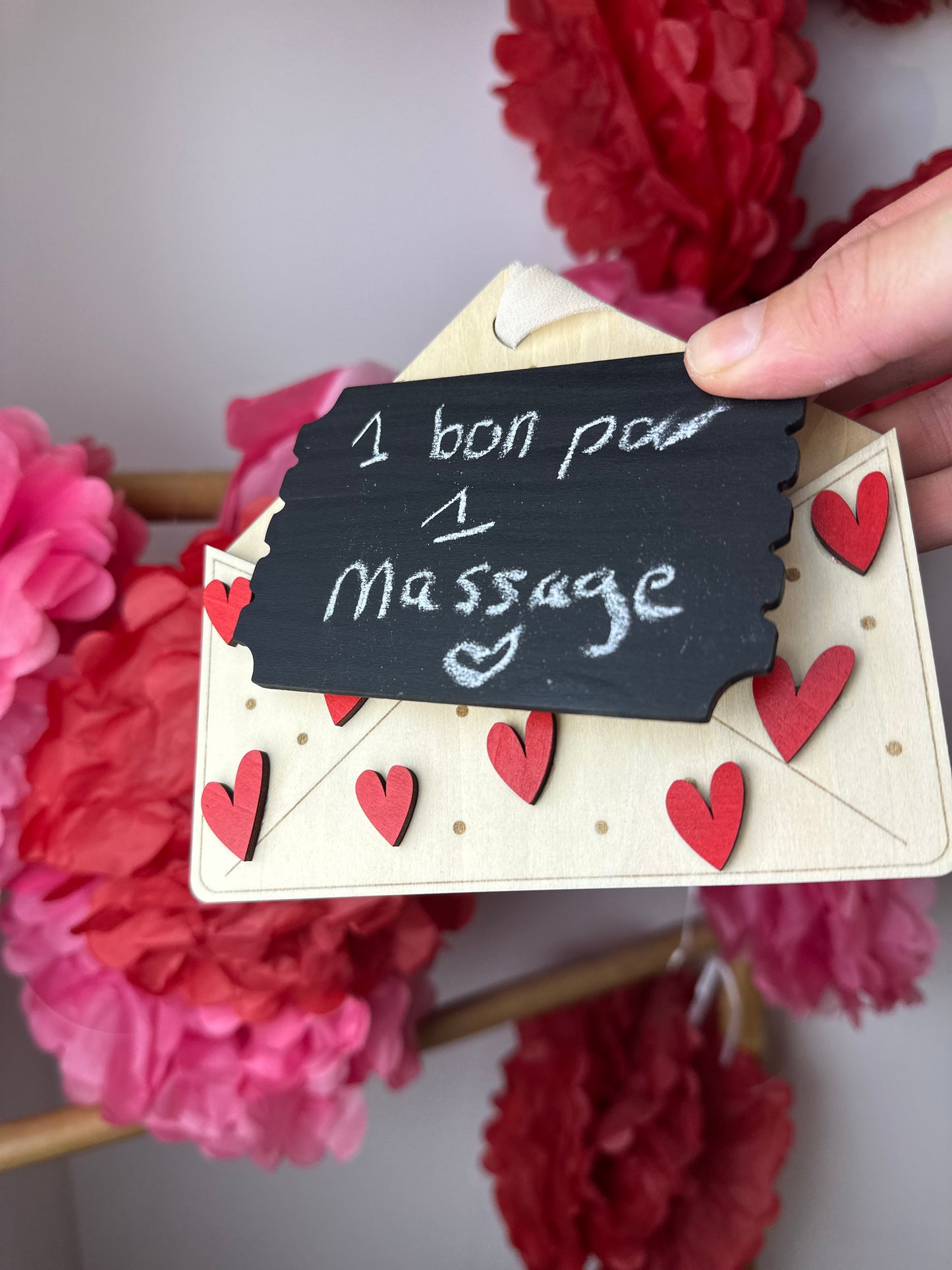 Wooden Love Envelope – Personalized Annual Vouchers