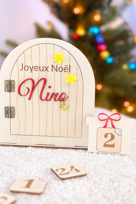 Calendrier de l’Avent personnalisé – Atelier du Père Noël