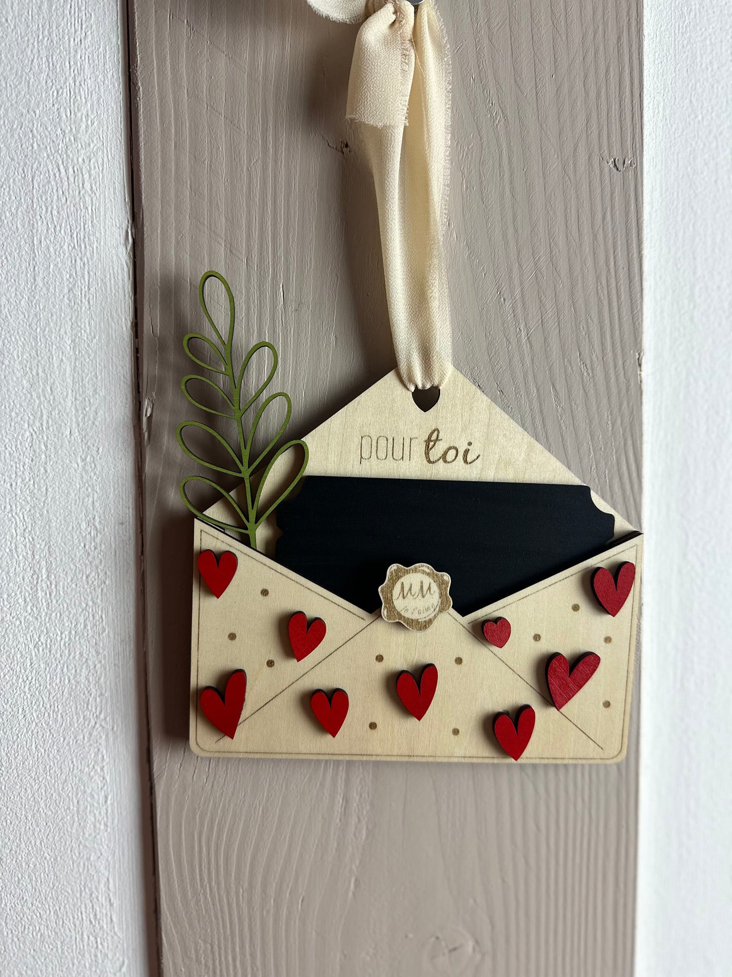 Wooden Love Envelope – Personalized Annual Vouchers