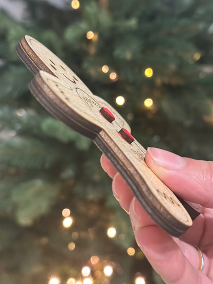 Christmas pregnancy announcement - gingerbread man