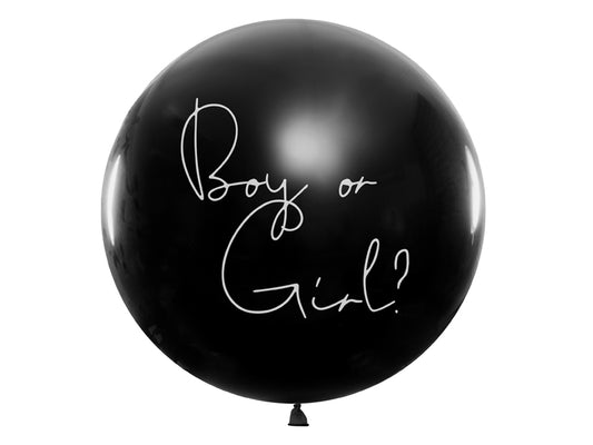 Ballon gender reveal confettis bleus