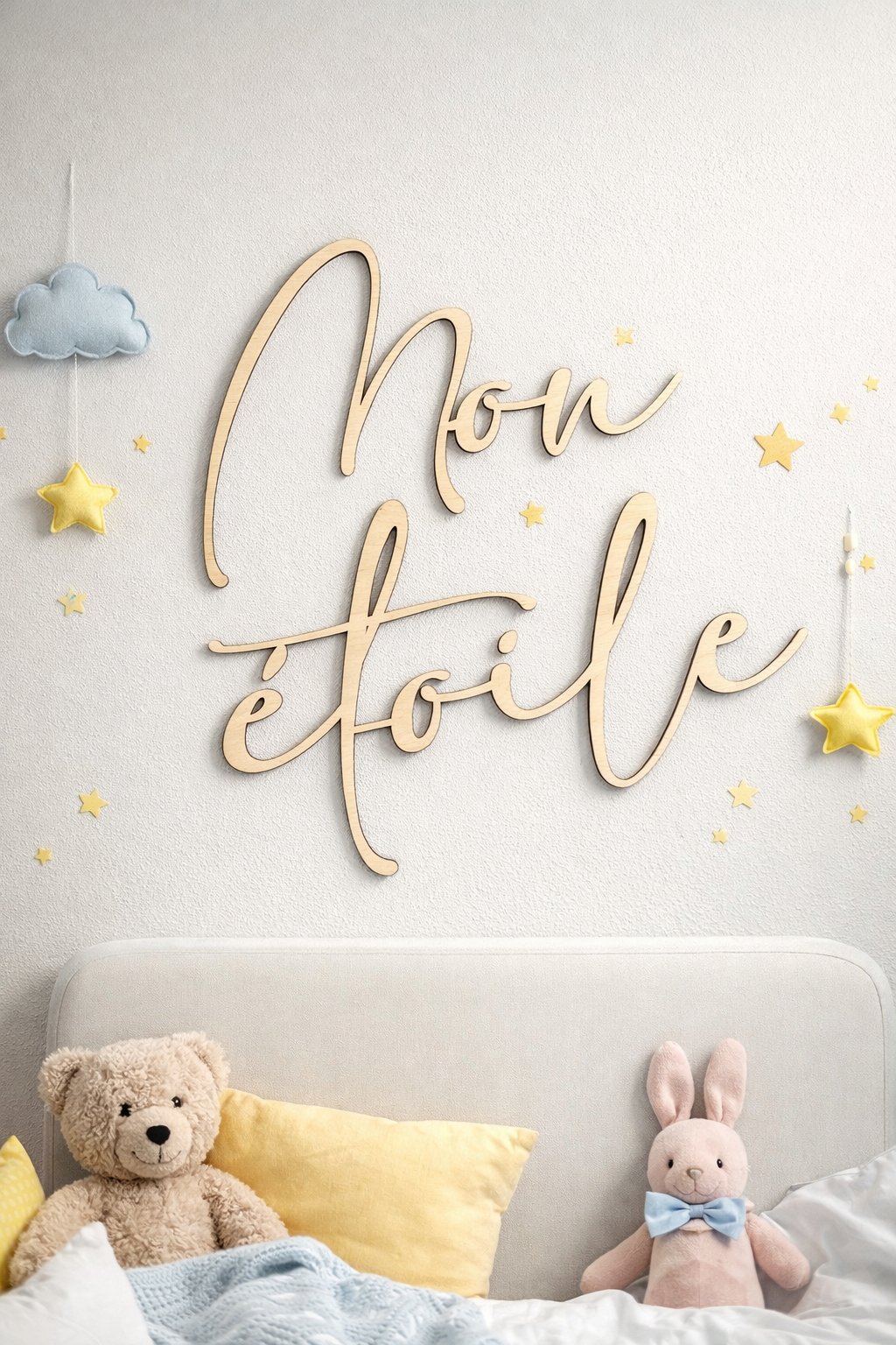 ✨ Personalized wooden phrase – Wall decoration