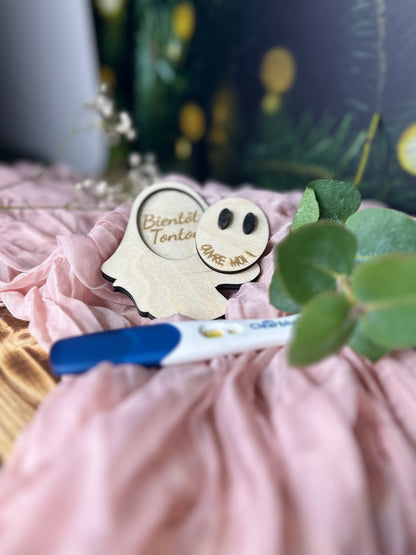 Halloween pregnancy announcement - little ghost
