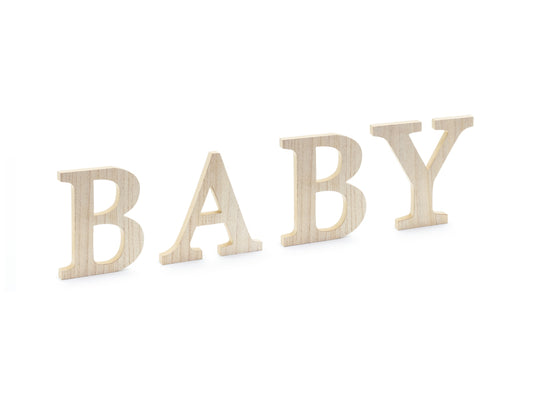 panneau en bois baby pour babyshower