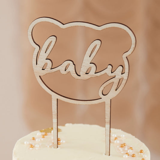 jolie décoration de gâteau en forme de nounours BABY