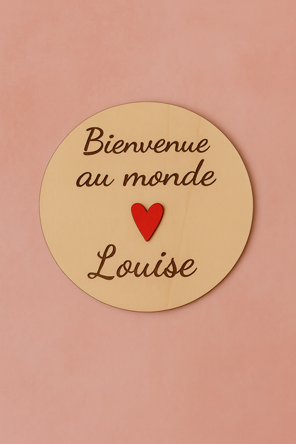 Annonce Naissance "Bienvenue au monde, bébé d’amour"