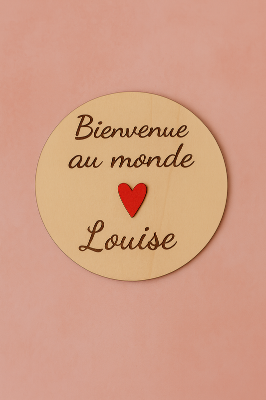 Annonce Naissance "Bienvenue au monde, bébé d’amour"