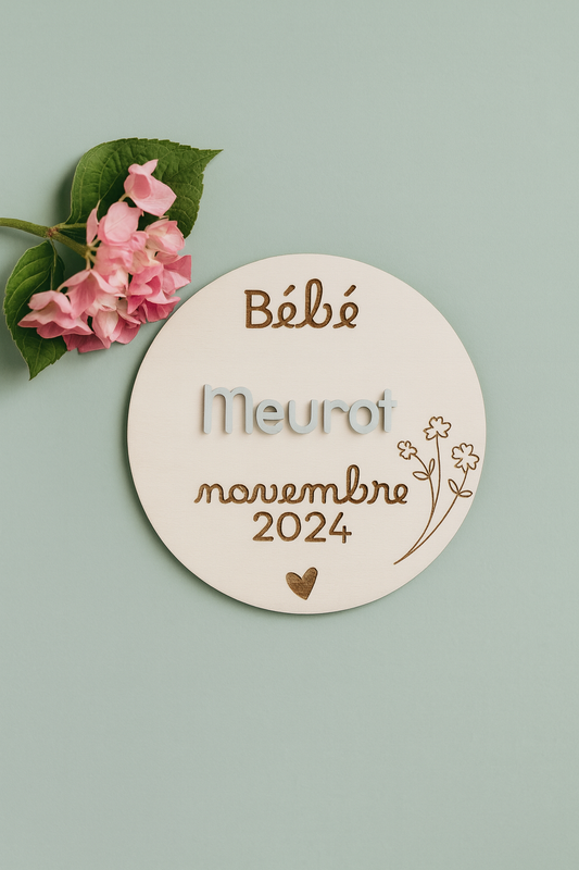 Carte annonce grossesse personnalisée