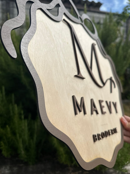 création de votre logo personnalisé en bois