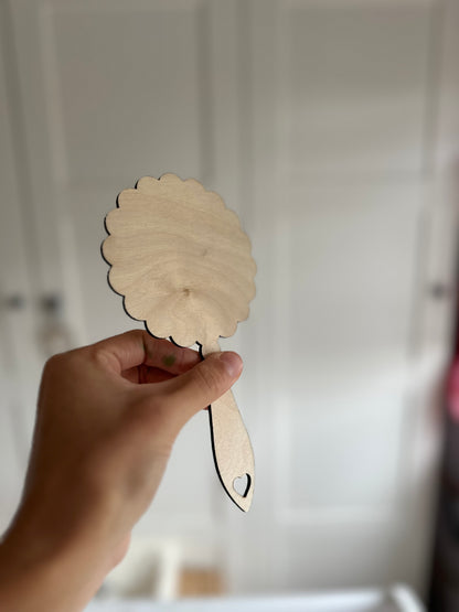 Miroir mantra en bois personnalisé, cadeau self-love enfant, prénom gravé
