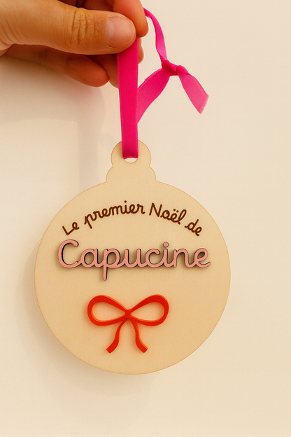Boule de Noël personnalisée – Le premier Noël de bébé