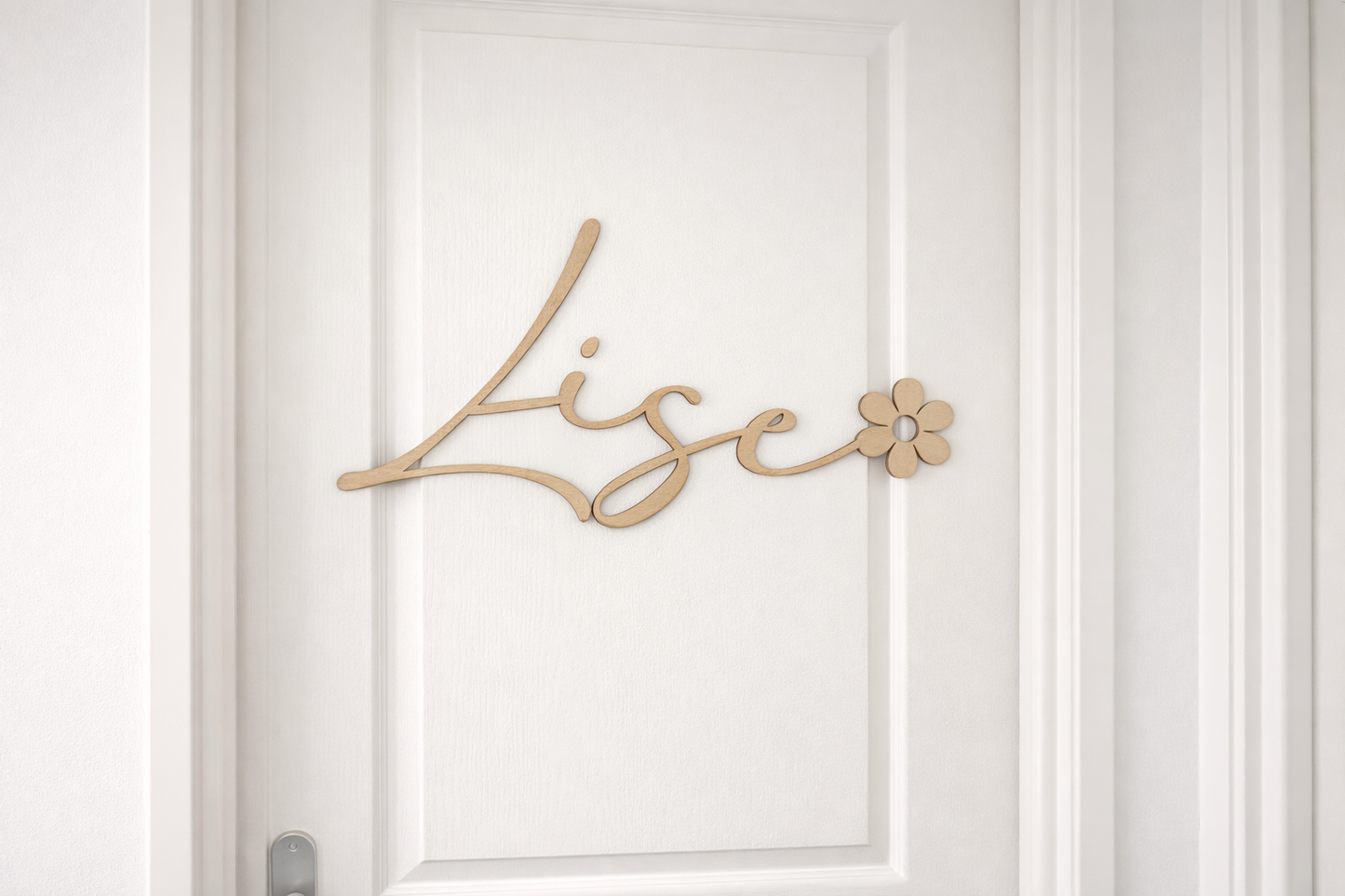 Prénom fleurs - chambre bébé - en bois