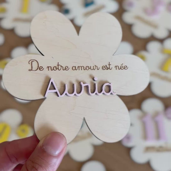 cartes étapes et annonce prénom 