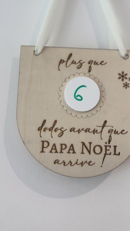 Calendrier de l'avent : décompte des dodos avant que Papa Noël arrive ! 🎅