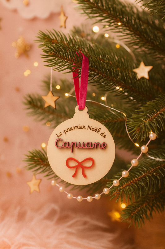 Boule de Noël personnalisée – Le premier Noël de bébé